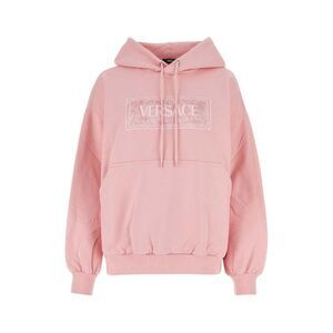 VERSACE Medusa Logo Hoodie Women PINK Sweaters & Knitwear